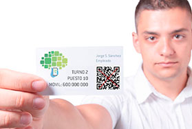 Tarjeta QR del personal CheckPool